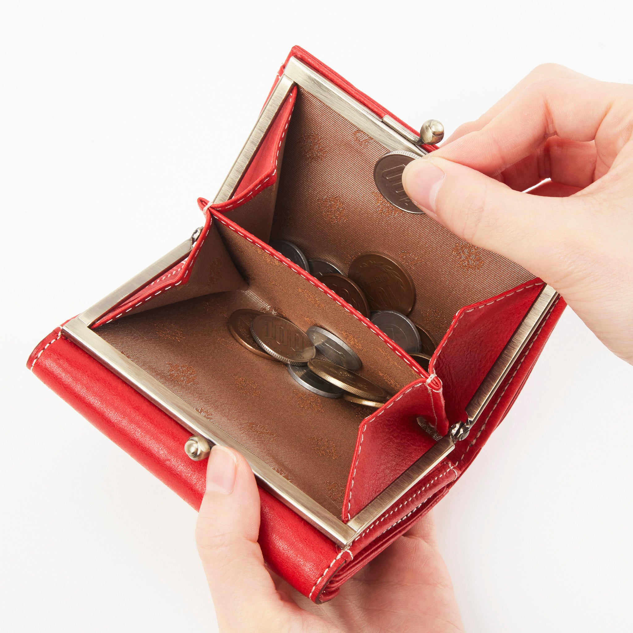 コラッジョ がま口二つ折り財布 0030941