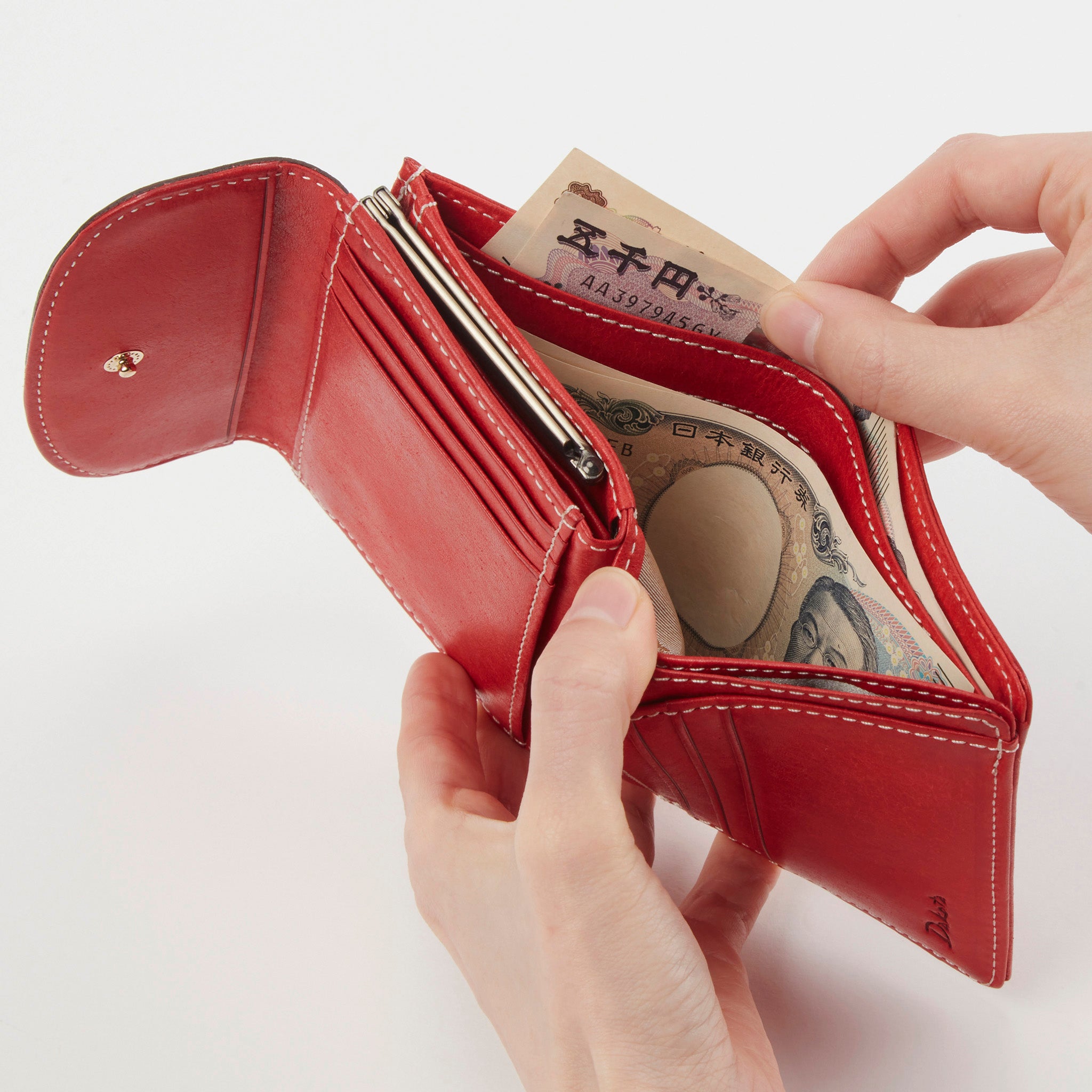 コラッジョ がま口二つ折り財布 0030941