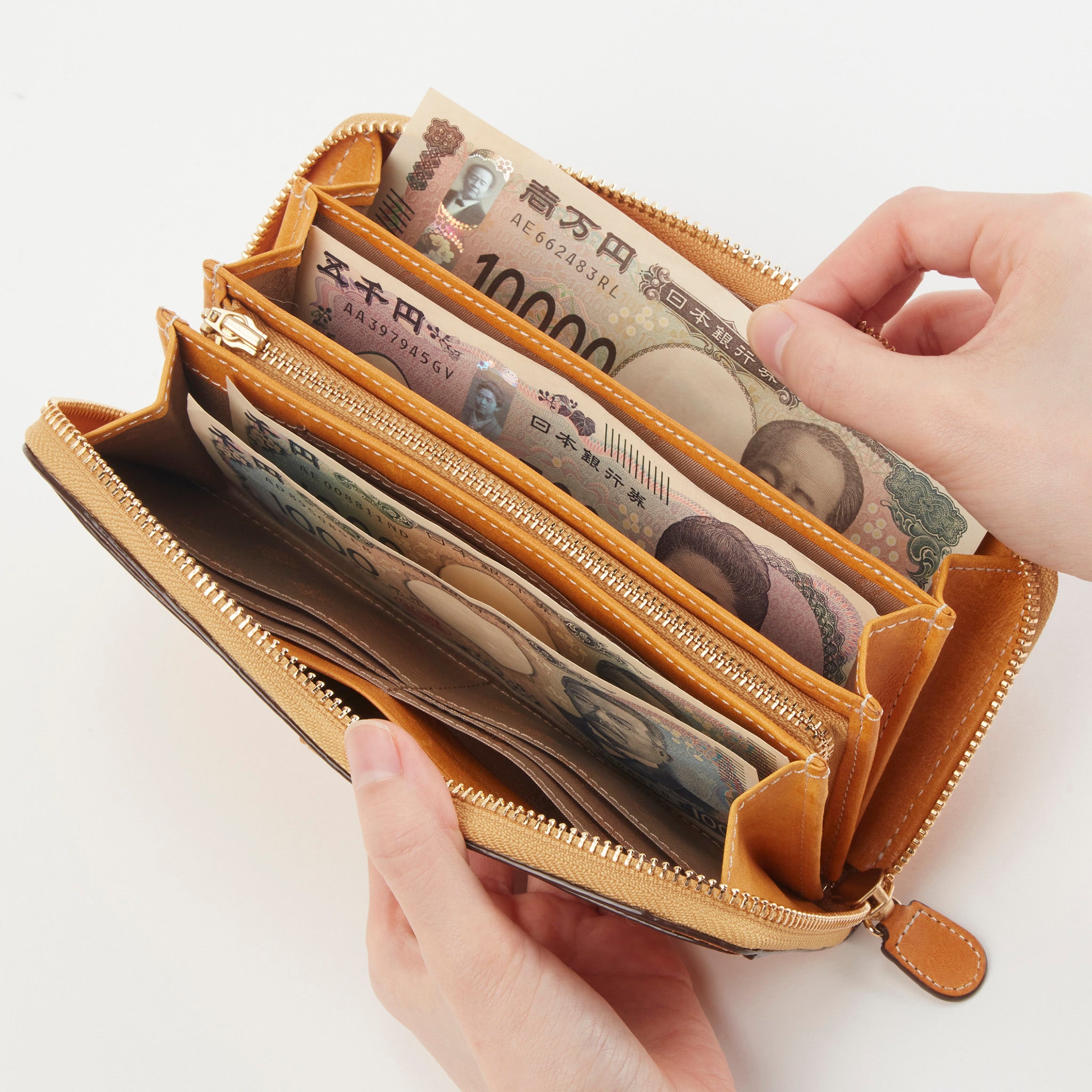 コラッジョ ラウンドファスナー長財布 0030942