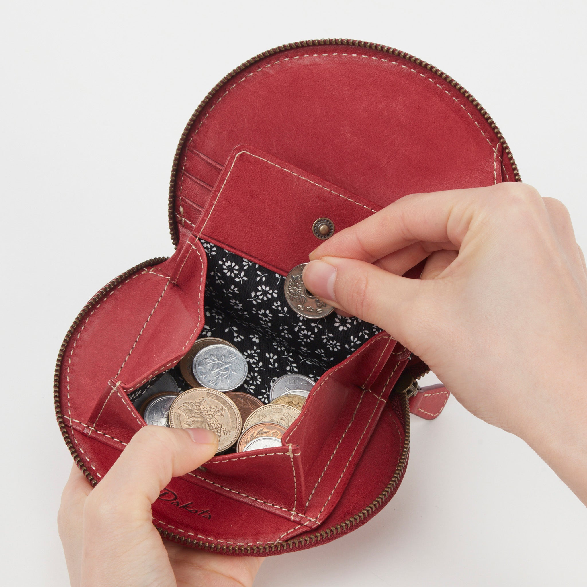 【yubeshi×Dakotaコラボ第二弾】 公式WEB・一部店舗限定品 カモミール ラウンドファスナー二つ折り財布 0031680