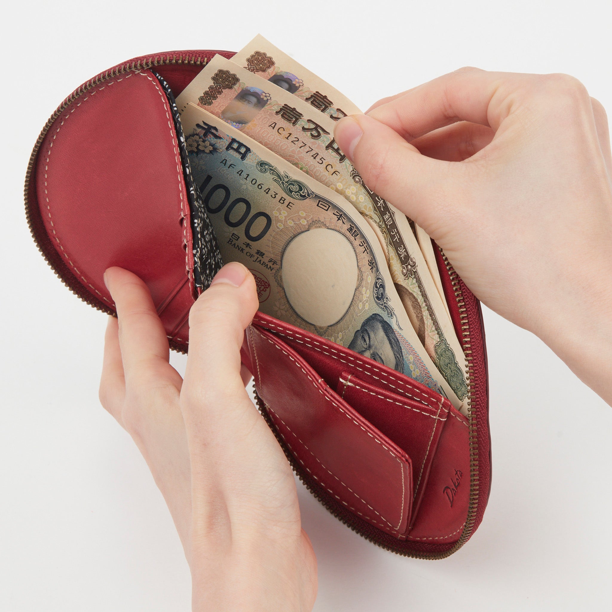 【yubeshi×Dakotaコラボ第二弾】 公式WEB・一部店舗限定品 カモミール ラウンドファスナー二つ折り財布 0031680