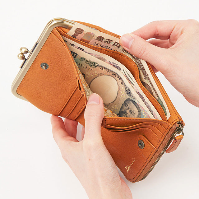 バイブリー がま口二つ折り財布 0031761