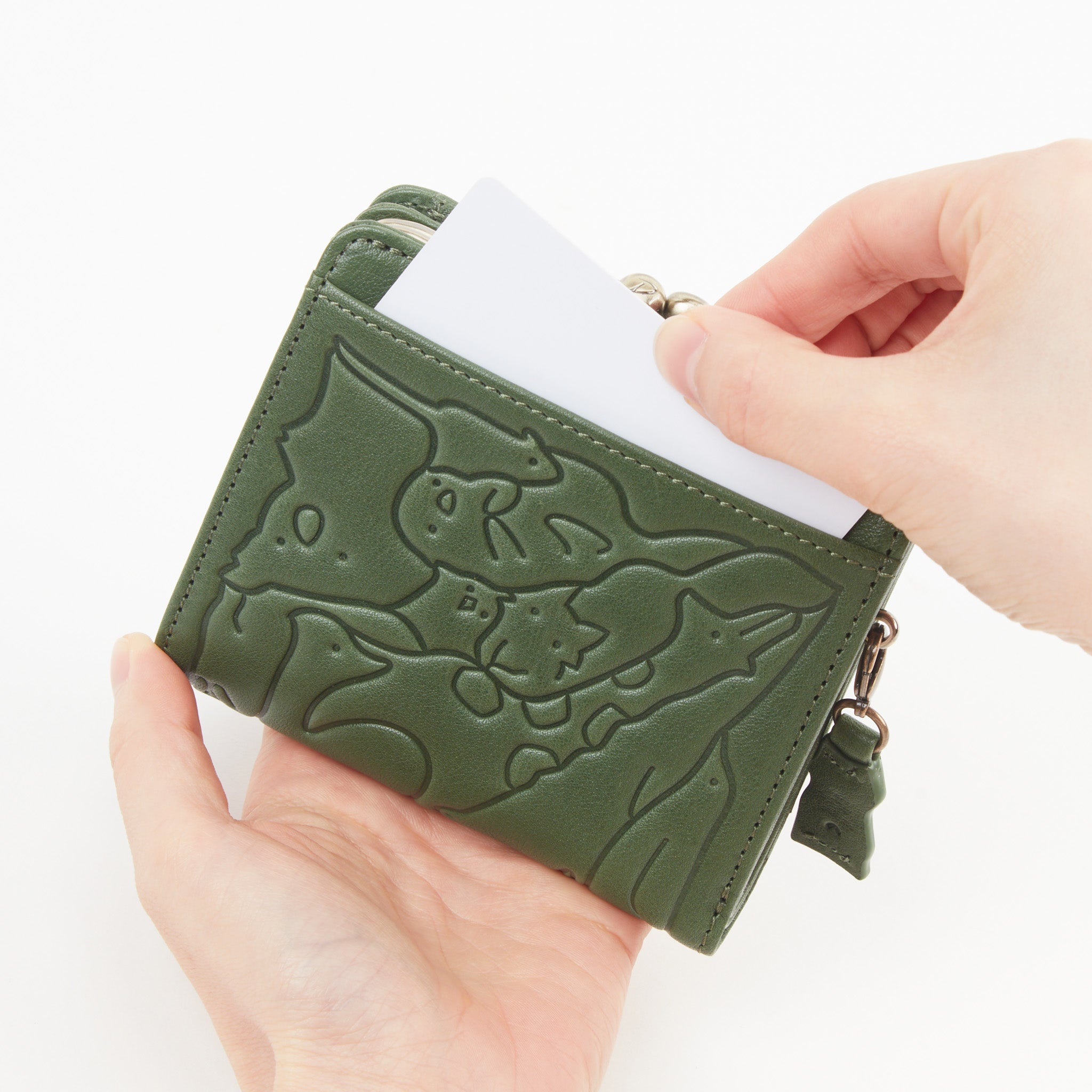 【公式WEB限定品】アニマーレ がま口二つ折り財布 0038640