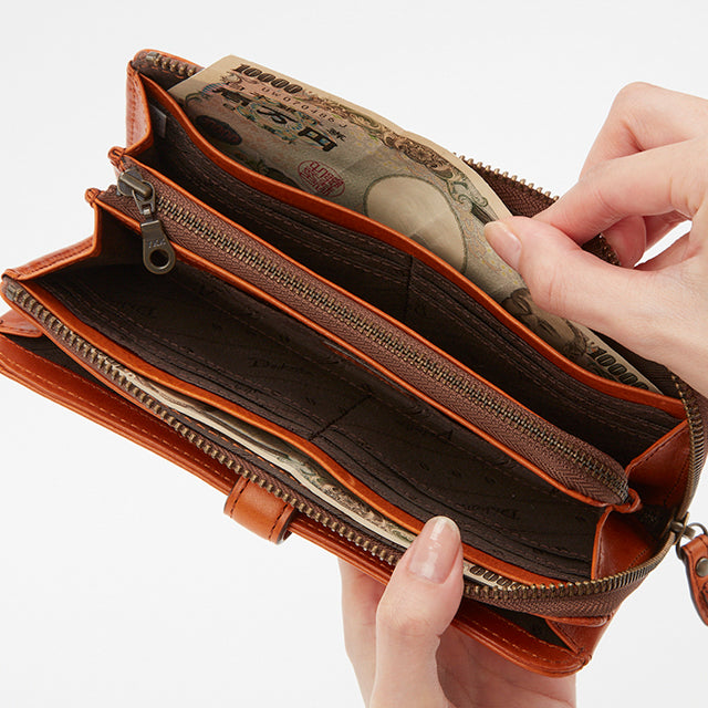 【公式WEB限定品】カロライナ2 ショルダー紐付き長財布 0038809