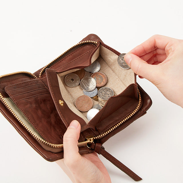 ワンダラー ラウンドファスナー二つ折り財布 0620241