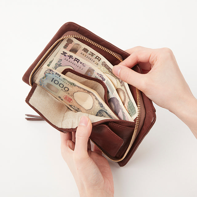 ワンダラー ラウンドファスナー二つ折り財布 0620241