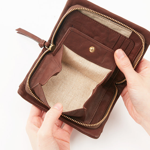 ワンダラー ラウンドファスナー二つ折り財布 0620241