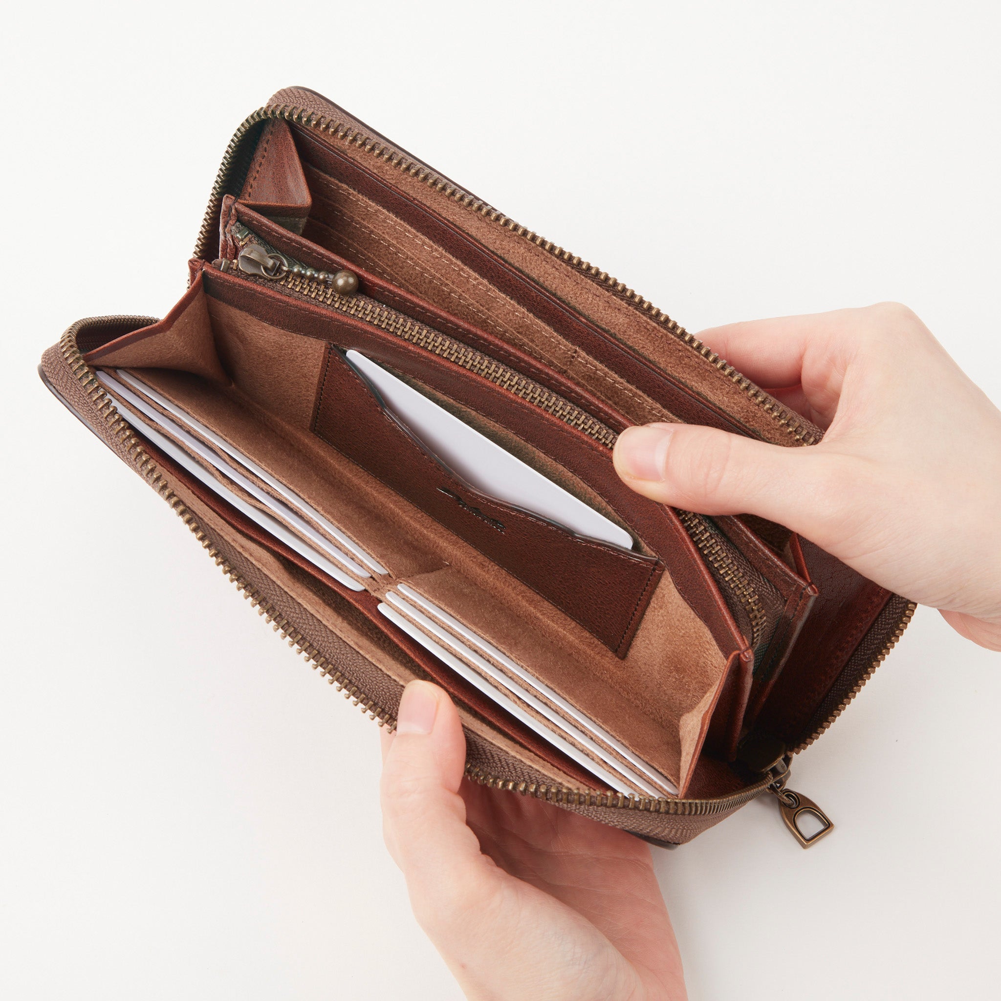 ハイデ ラウンドファスナー長財布 0620254