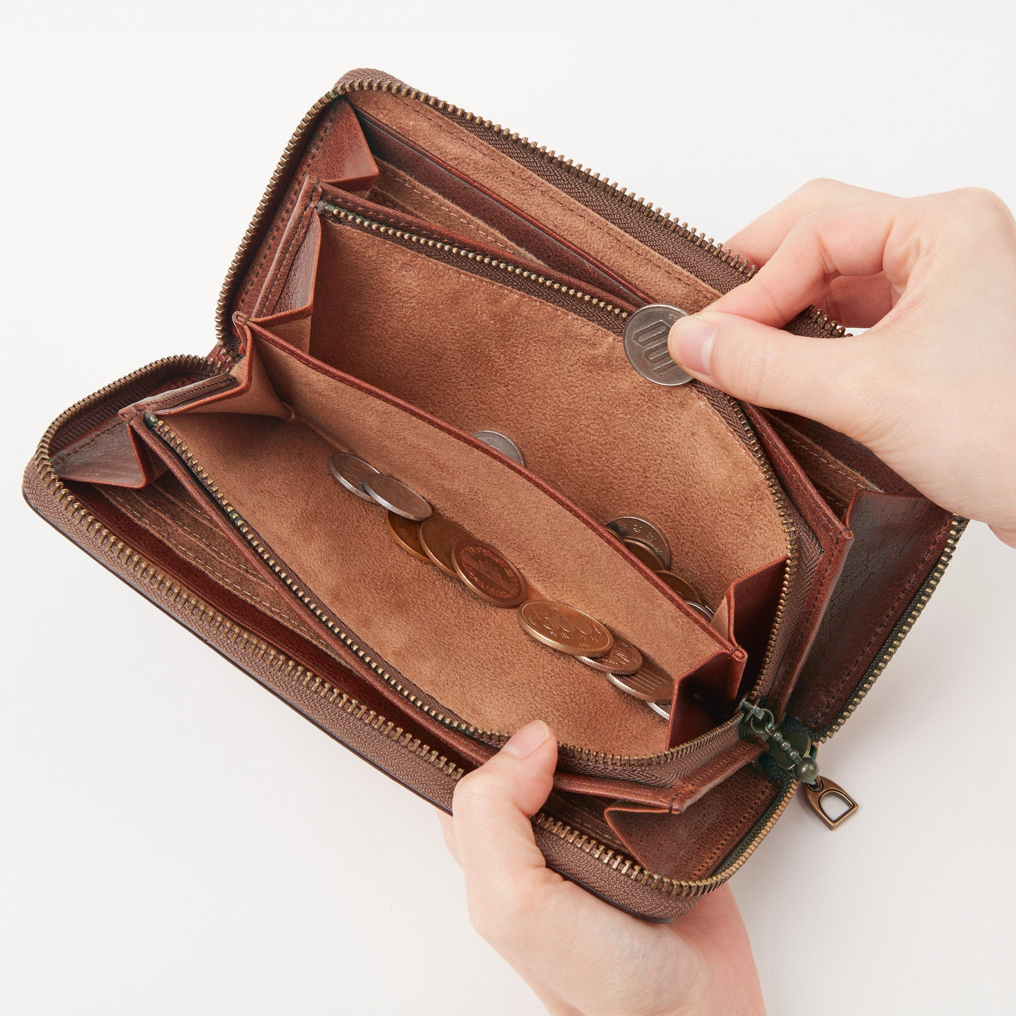 ハイデ ラウンドファスナー長財布 0620254