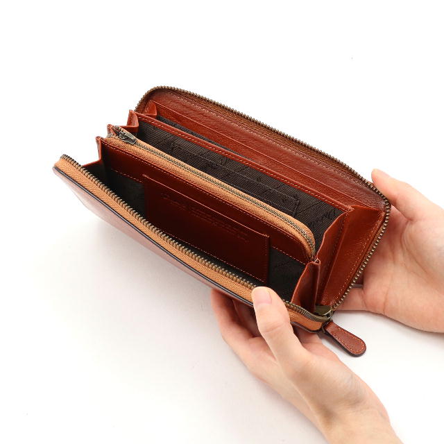 エティカ ラウンドファスナー長財布 0620323