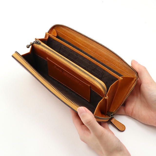 エティカ ラウンドファスナー長財布 0620323