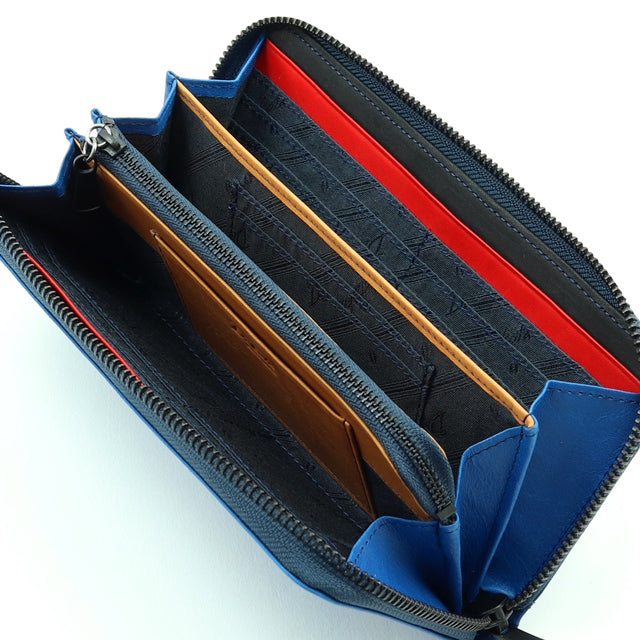 ワキシー ラウンドファスナー長財布 0625913