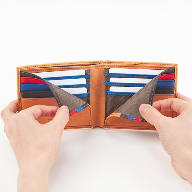 ワキシー 純札二つ折り財布 0625911