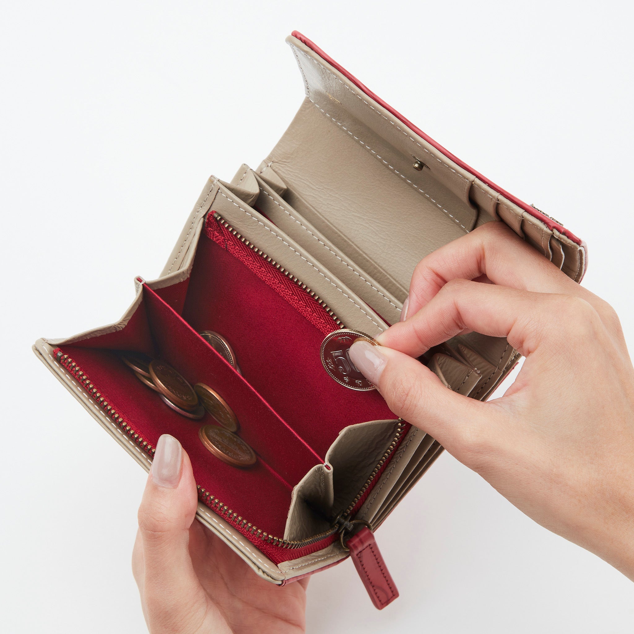 オーラ 二つ折り財布 5470201