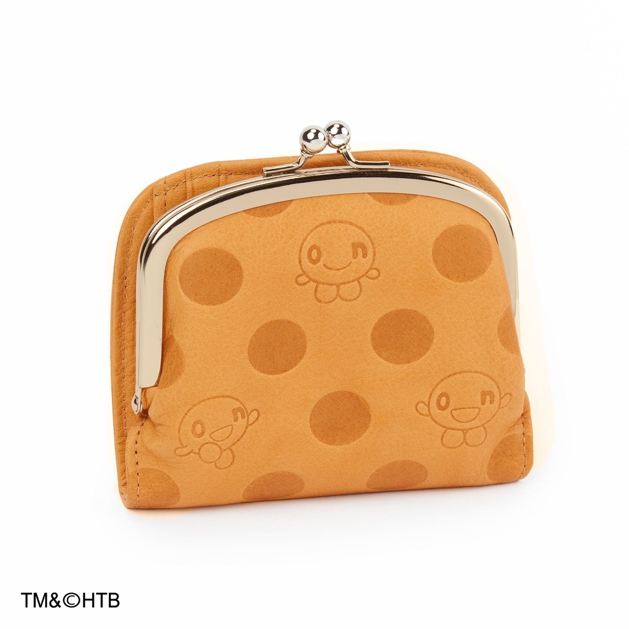Dakota 二つ折り財布 がま口 レザー ブラウン 公式WEB・一部店舗限定品】Dakota×onちゃん がま口二つ折り財布 0031202