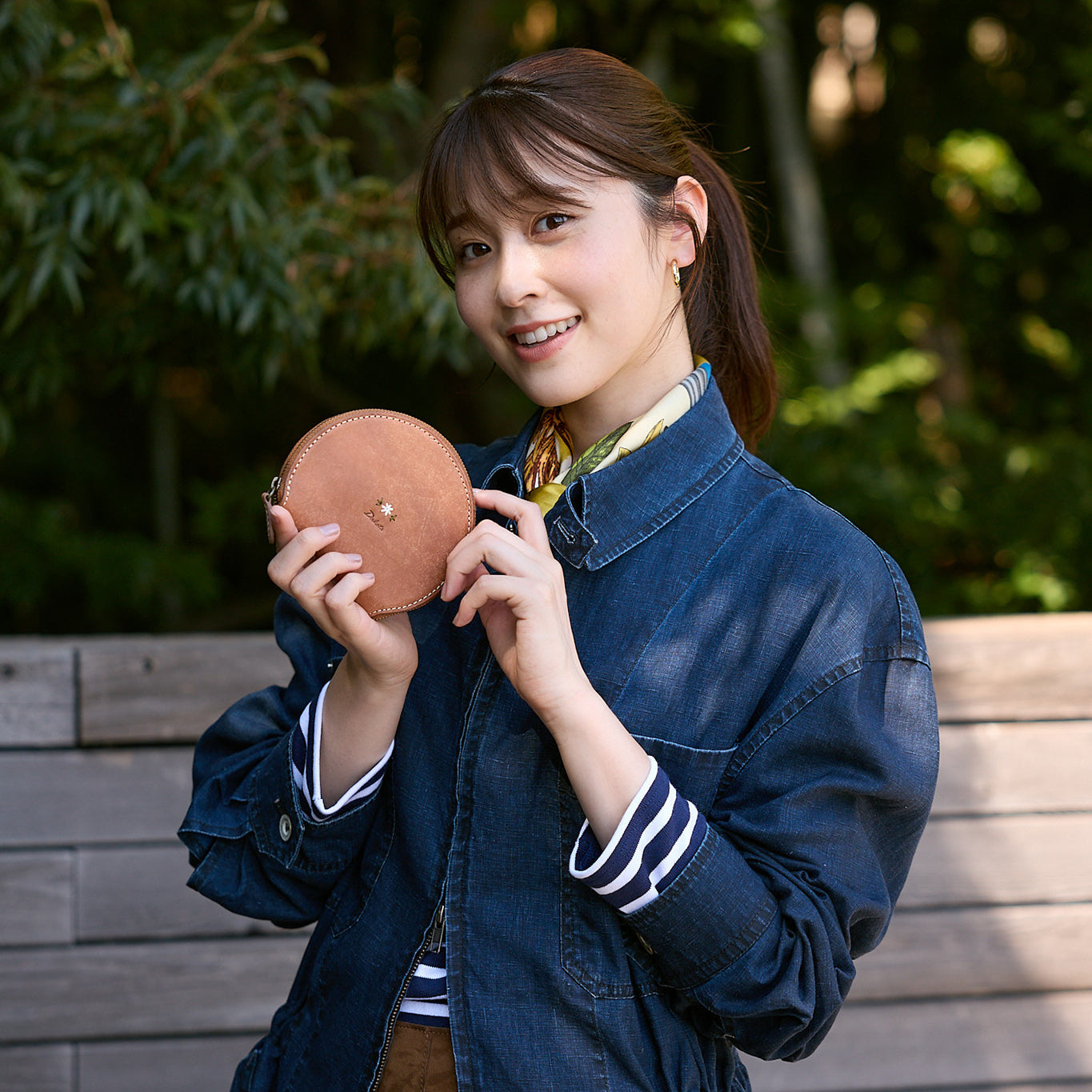 【yubeshi×Dakotaコラボ第二弾】 カモミール ラウンドファスナー二つ折り財布 0031680