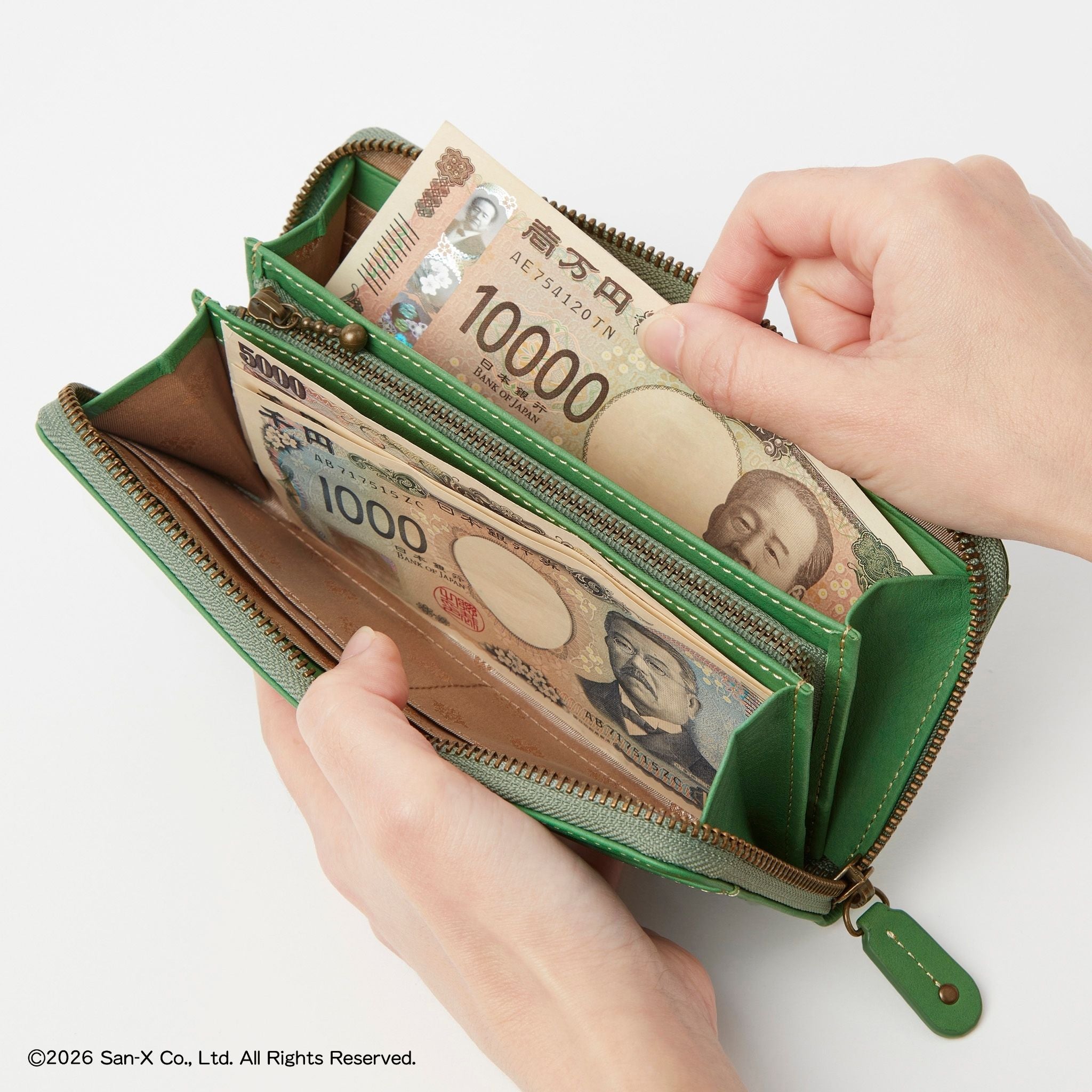 リラックマ ベーシック ラウンドファスナー長財布 0031941
