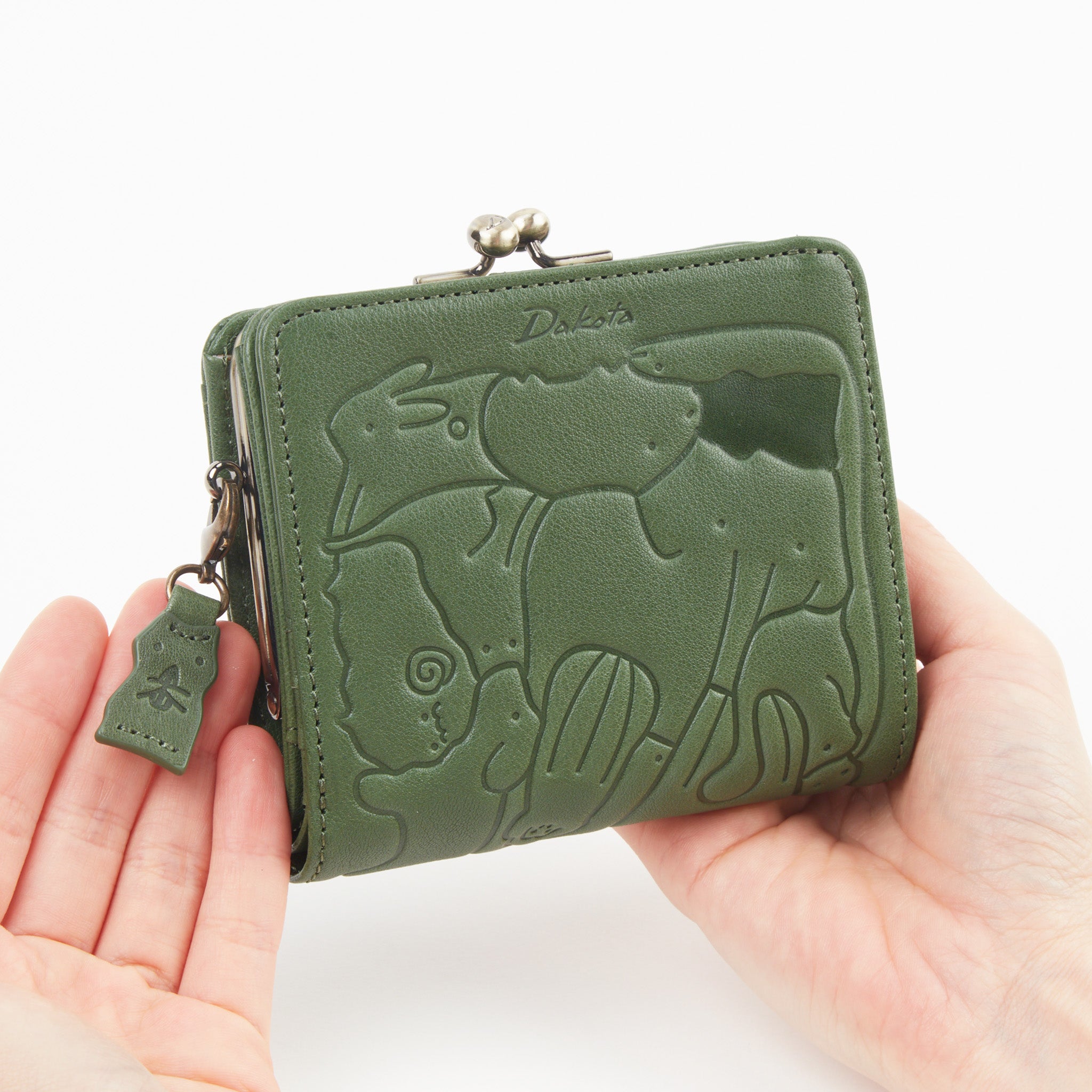 Dakota 【公式WEB限定品】アニマーレ がま口二つ折り財布 0038640