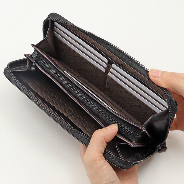 【公式WEB・一部店舗限定品】ペンネロブラック ラウンドファスナー長財布 0628512
